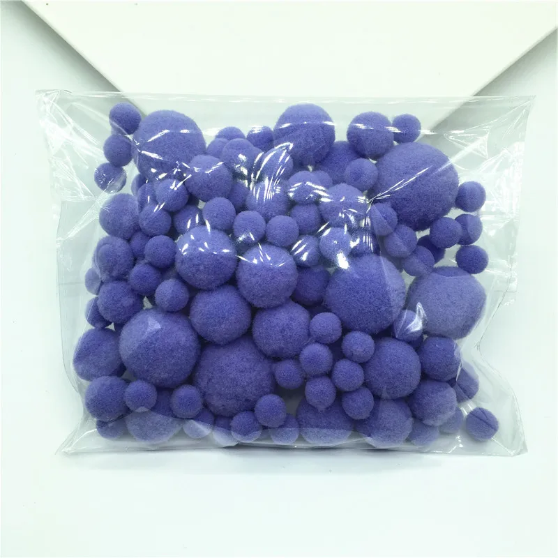 C11 Light Violet 20 г смешанные размеры разноцветные помпоны из меха DIY мягкие помпоны Свадебные украшения/аксессуары для шитья на ткани от 8 мм до 30 мм - Цвет: C11 Light Violet