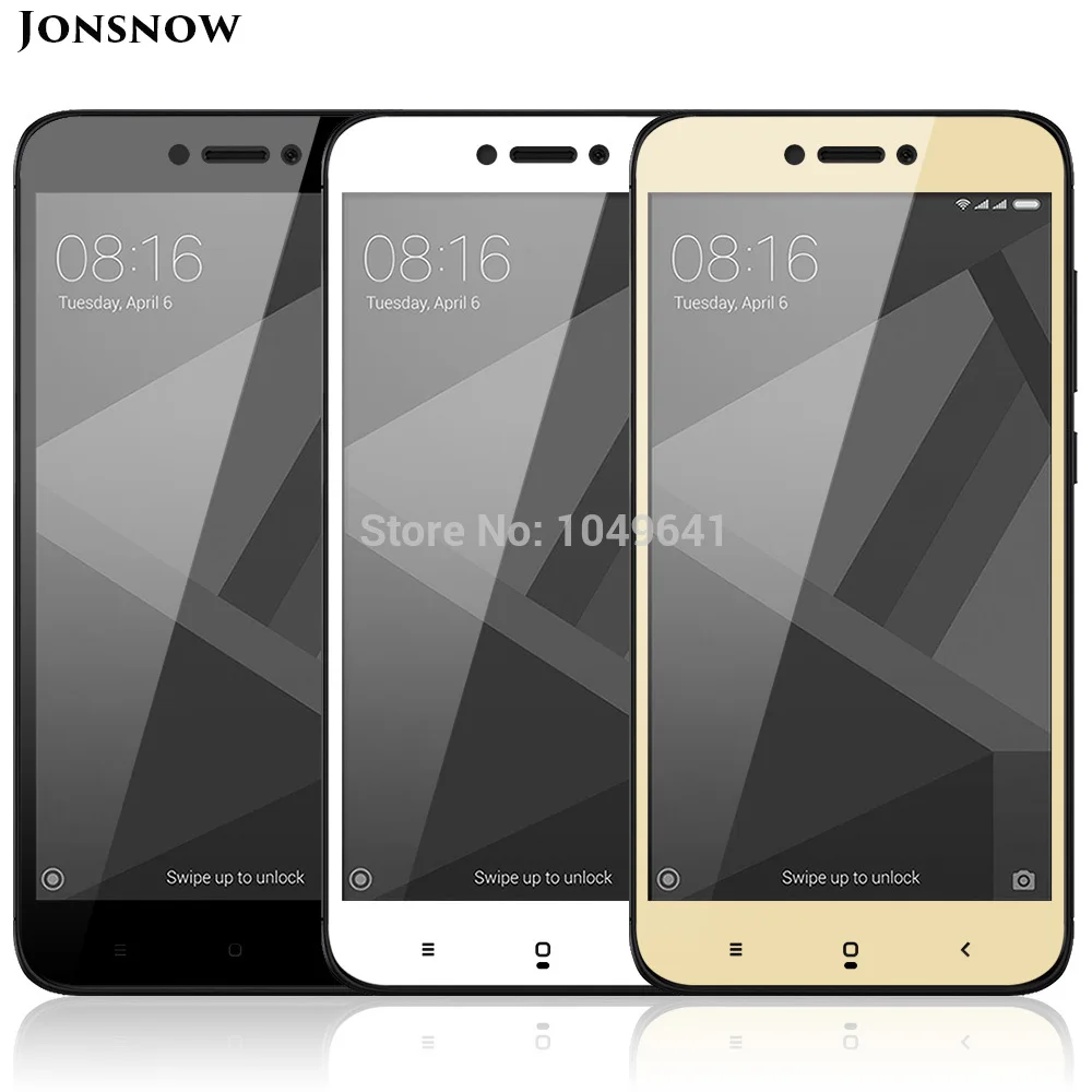 KXM1263_1_2.5D Full Screen Cover Tempered Glass Screen Protector for Xiaomi Redmi 4X