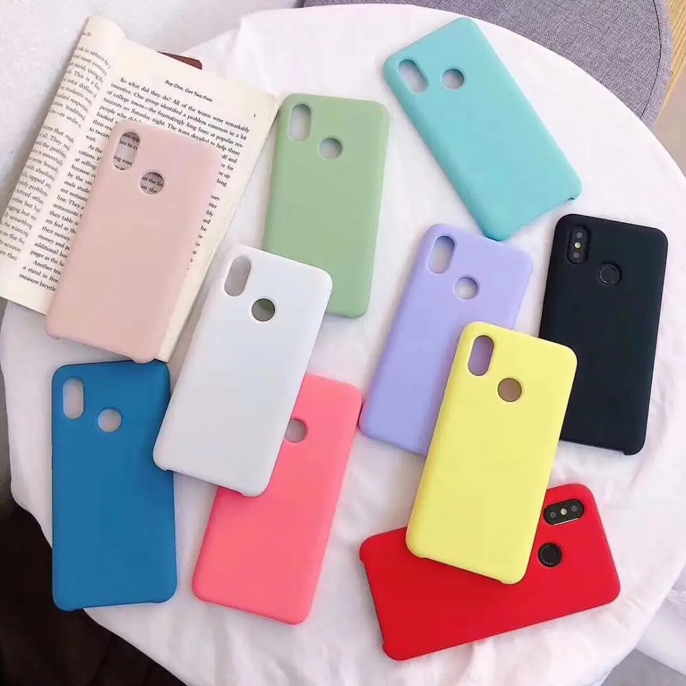 

Original Silicone Phone Case for Xiaomi Mi 9 8 SE A2 Mi Mix 3 2S Case Official Back Cover Redmi Note 7 Pro Case With Retail BoX