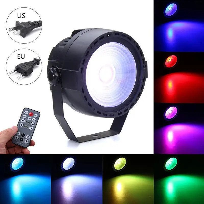 

30W COB RGB Stage Light DMX Remote Control Par Light COB Par Light Wireless Remote Control Stage Lighting DJ 7 DMX