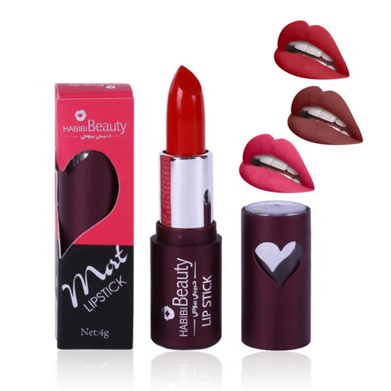 Habibi Beauty 24 Color Matte Lipstick Waterproof Long Lasting Cosmetics Nourishing Tint Nude |
