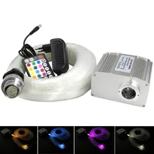 Кри Чип 10 Вт RGBW Мерцающий СВЕТОДИОДНЫЙ волоконно-оптический звездное небо потолочные светильники 250 шт. 0,75 мм 3 м Оптическое волокно с музыкальным активным управлением