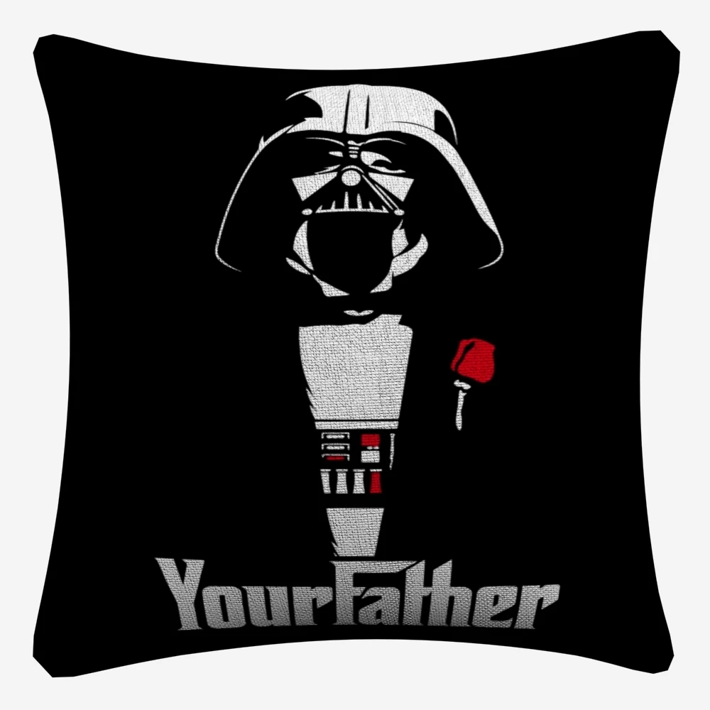 Винтажная мягкая хлопковая подушка для дивана Darth Vader Chewbacca 45x45 см винтажная наволочка для Диванный домашний декор Almofada