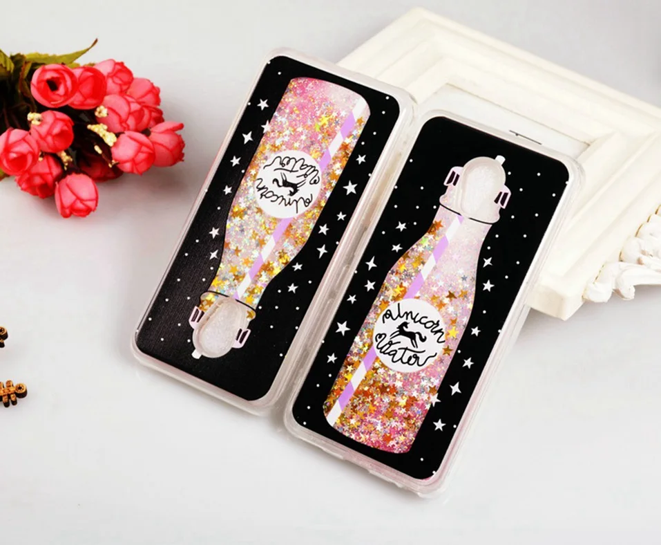 WhaY Quicksand Case For Meizu M5 Cover Soft TPU Silicone Bottle 3D Luxury Liquid Glitter Phone Case For Meilan 5 M 5 Fundas Capa (2)