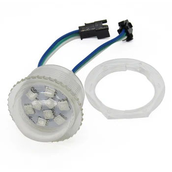 

36mm 9LEDs UCS1903 rgb pixel led module light,addressable smd 5050 rgb led module 12v lightbox bulb,DC12V input,Waterproof IP67