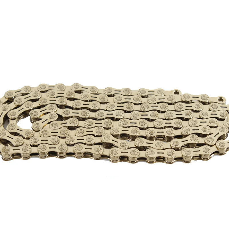 

2017 YBN 10/20/30S Bike chain mtb road mountain bike bicycle chain hollow titanium gold 10 Speed 112 Links