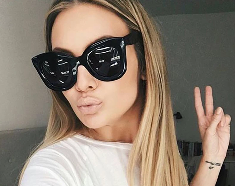 JackJad 2019 Moda 41093 Tre Puntini Farfalla StyleSunglasses Dell'annata  Delle Donne Gradiente di Disegno di Marca Occhiali Da Sole Oculos De Sol -  AliExpress Apparel Accessories