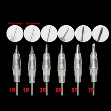 50pcs Cartridge Needles For Micro Semi-Permanent Makeup tattoo eyebrow&lips&eyeliner