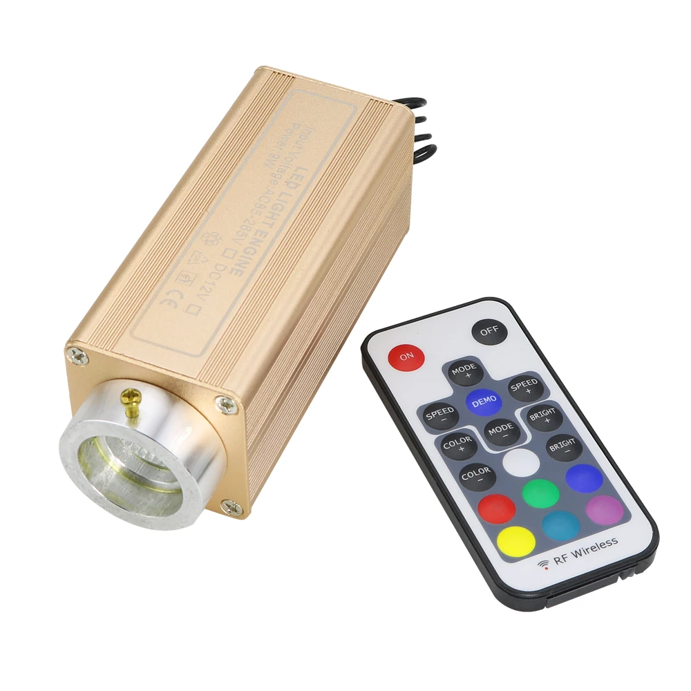 Автомобильный оптоволоконный драйвер DV12V 9 Вт RGB светодиодный двигателя с 18