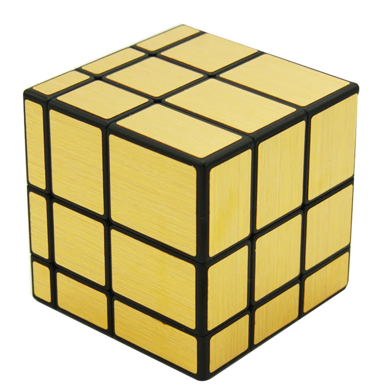 

New Qiyi 3x3x3 Mirror Block Silver Golden Stickers 3Layers Cube Magic Cube Puzzle Twist Puzzle Speed Cube Special Toys 57mm