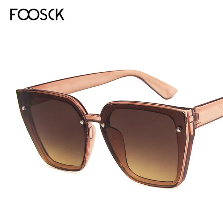 FOOSCK Oculos De Sol Feminino новые модные ретро дизайнерские Супер круглые очки кошачий глаз женские солнцезащитные очки Feminino UV400