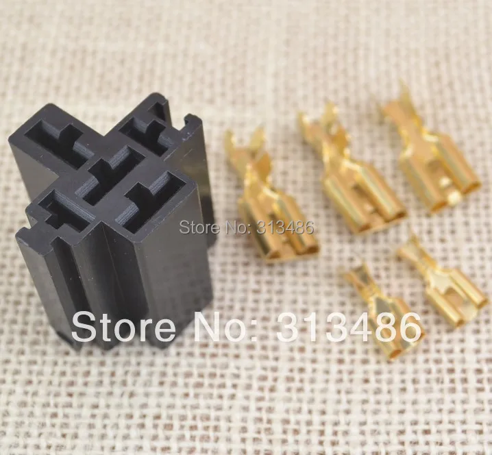 

auto relay socket for big flat pins suitable for 80A power auto relay