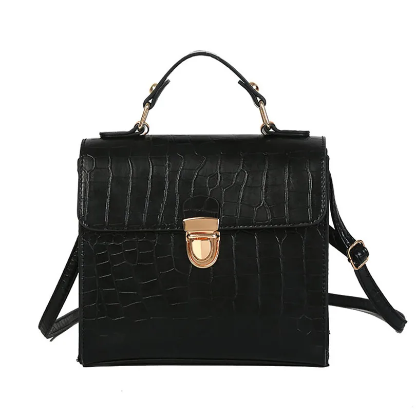

AOTIAN Women Vintage Crocodile Pattern Bag Wild Shoulder Bag Korean Style Messenger Bag For Lady Girls Students A30