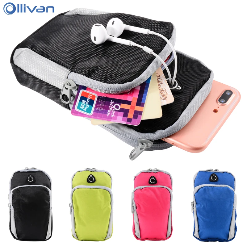 

Ollivan 5.9'' Universal Running Arm Bag For iphone 7 8 6 s For Huawei Xiaomi Samsung Arm Band Case Bag Phone Accessories Cases