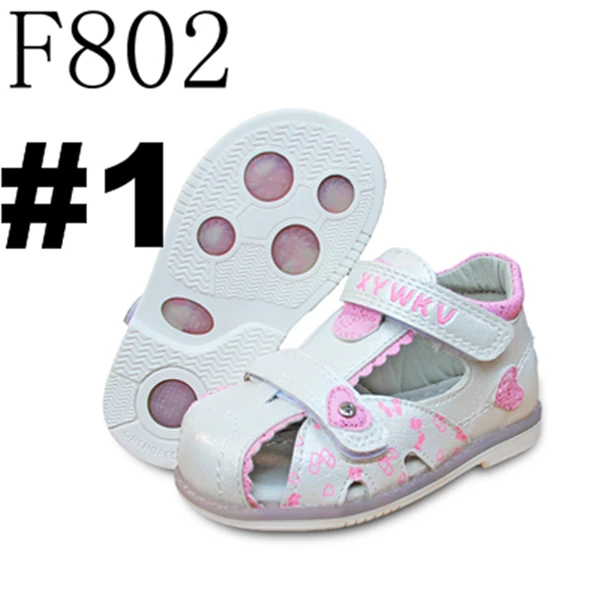 1 пара летних детских ортопедических сандалий с поддержкой свода стопы; нескользящая обувь для девочек; Высококачественная детская обувь с мягкой подошвой - Цвет: white