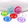 100PCS 13mm Plastic Round Crystal Buttons Mix Colors 2-holes Flatback Sewing Button Garments Accessories Handmade button Crafts 5