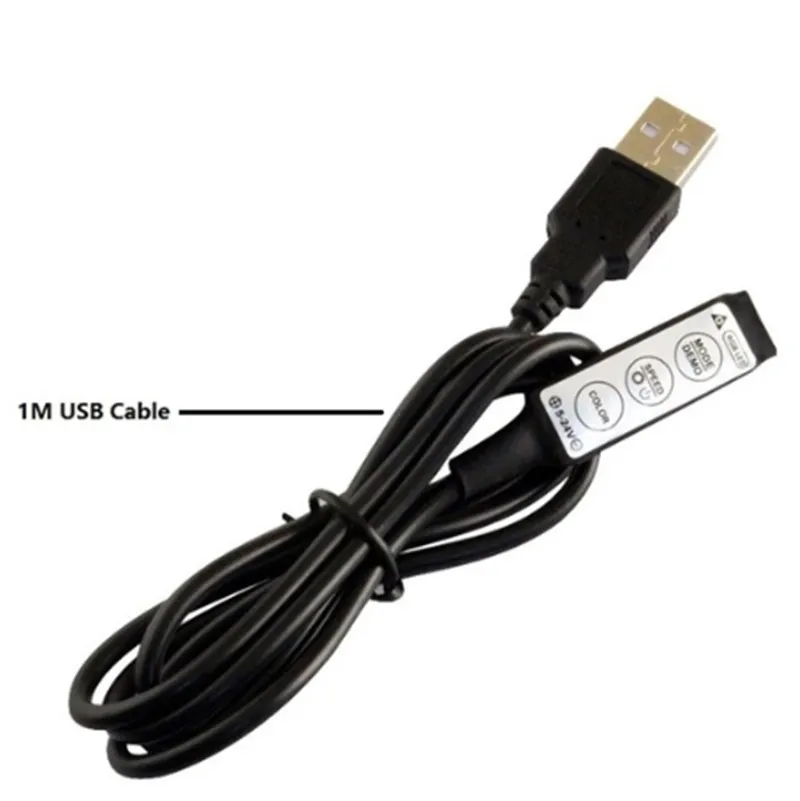 5 в 12 В 24 Светодиодная лента светильник RGB USB IR RF пульт дистанционного управления 3