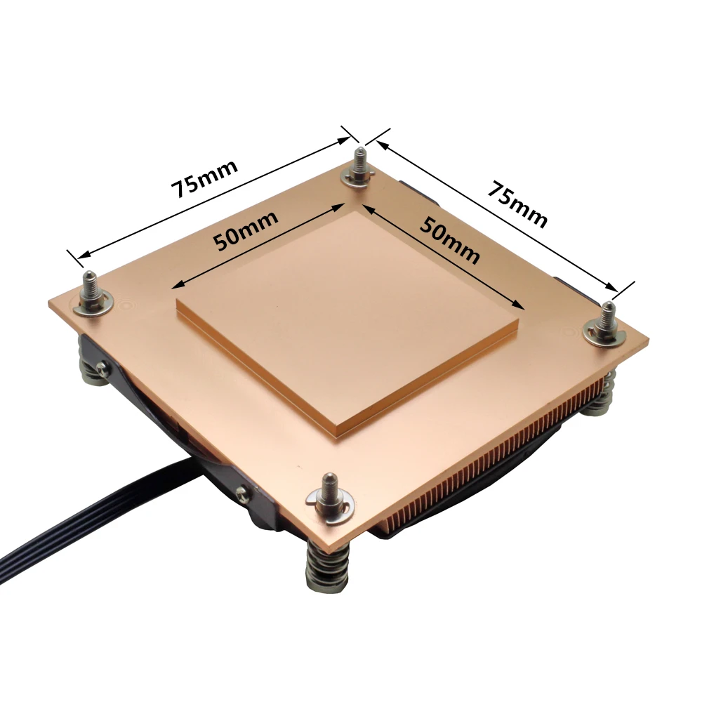 1U сервера Процессор кулер 8015 Вентилятор охлаждения Медь радиатора для Intel LGA 1155 1156 1150 1151 промышленный компьютер