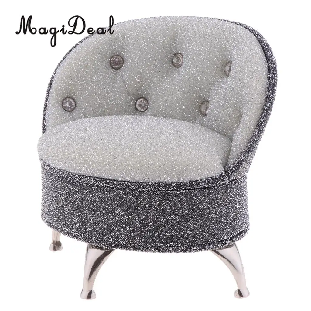 1/6 European Styled Sofa Chair Doll House Miniature Furniture for Action Figure Dolls Acc Life Scene Decor Pretend Play Toys
