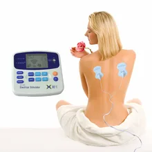 XFT-320 stymulator elektryczny masażer Tens jednostka podwójny kanał ciała Relax stymulator mięśni z powrotem ulga w bólu kolana urządzenie