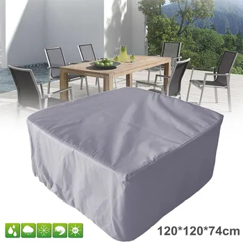 

120*120*74cm Waterproof Outdoor Patio Garden Furniture Covers Rain Chair Covers for Sofa Table Chair Dust Proof Cover