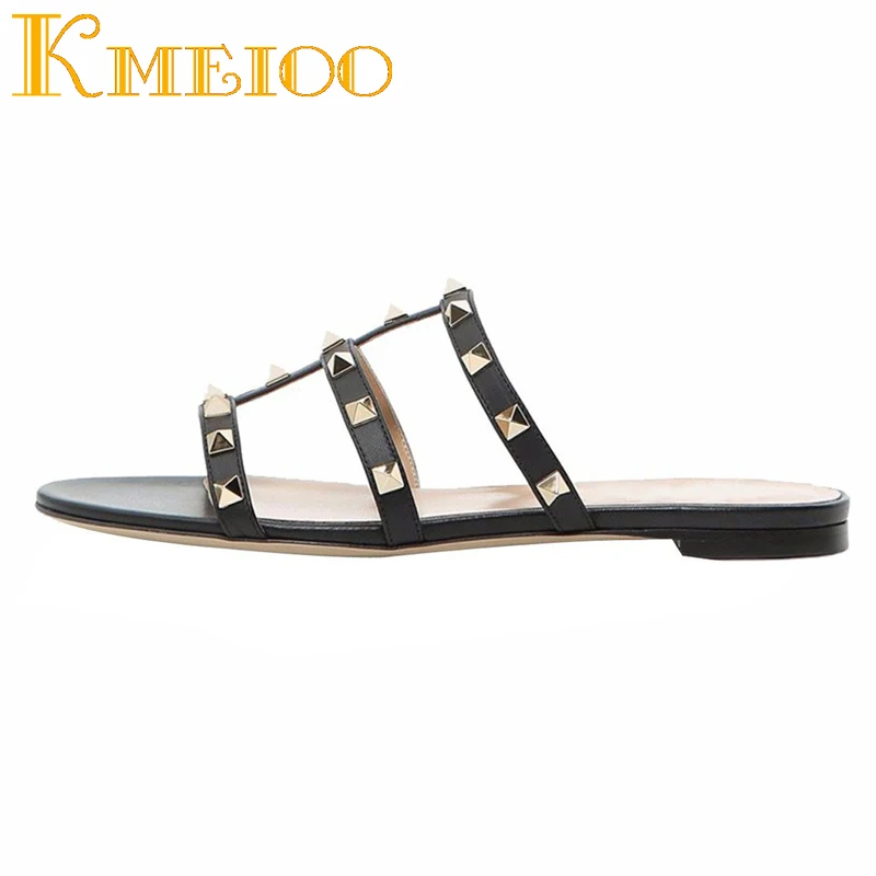 rockstud strappy mule