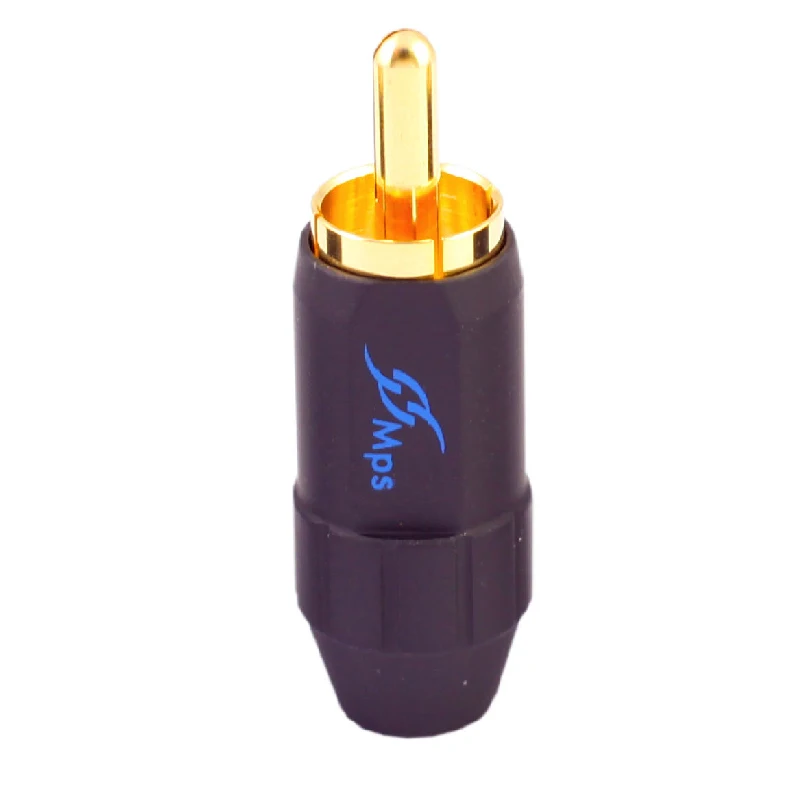 MPS Fish 4B HiFi медный RCA разъем 24K позолоченный Аудио двойной адаптер для динамика|adapter