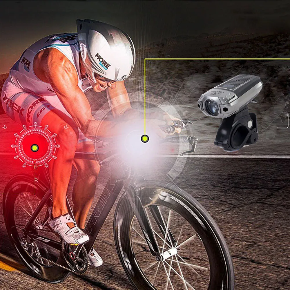 Bike light 4 modes Waterproof USB Rechargeable Bicycle Bike Front Light