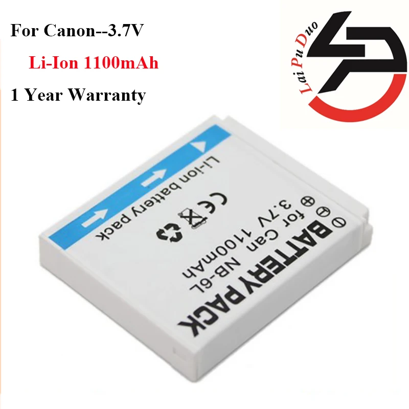 

1100mah High Quality Replacement Camera Battery For Canon NB-6L ELPH 500HS SD770IS SD980IS SD1200IS SD1300IS SD3500IS
