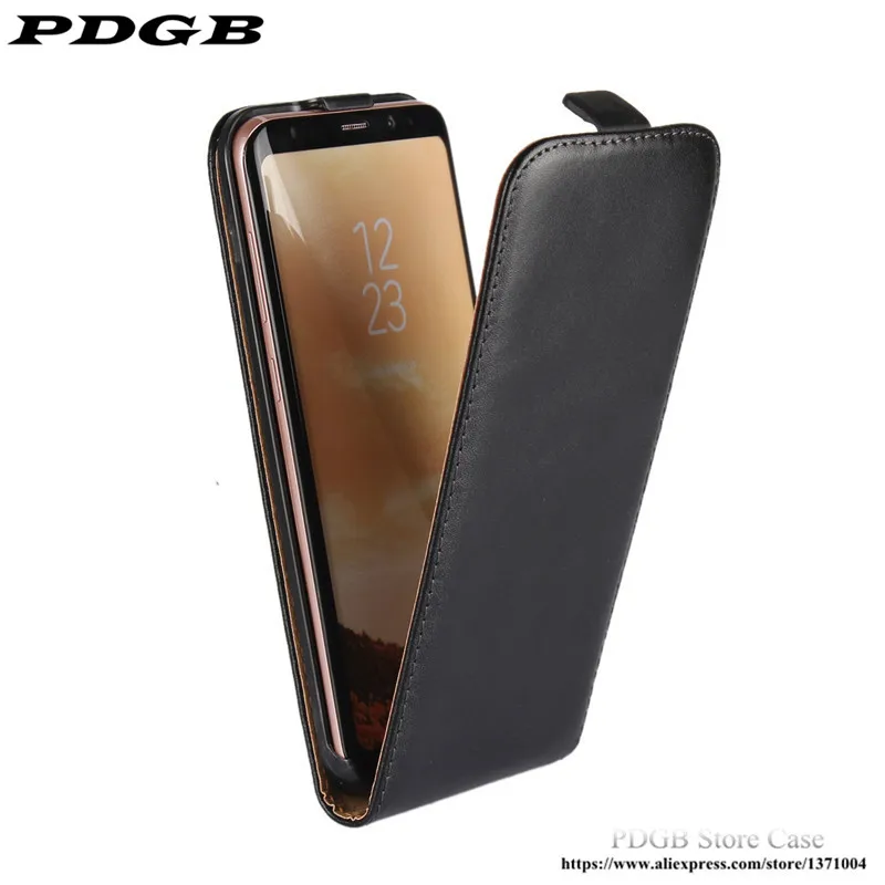 

PDGB Genuine Leather Case For Motorola Moto G4 G5 Plus Moto G5S Plus X4 Luxury Pouch Vertical Flip Phone Cover Shell