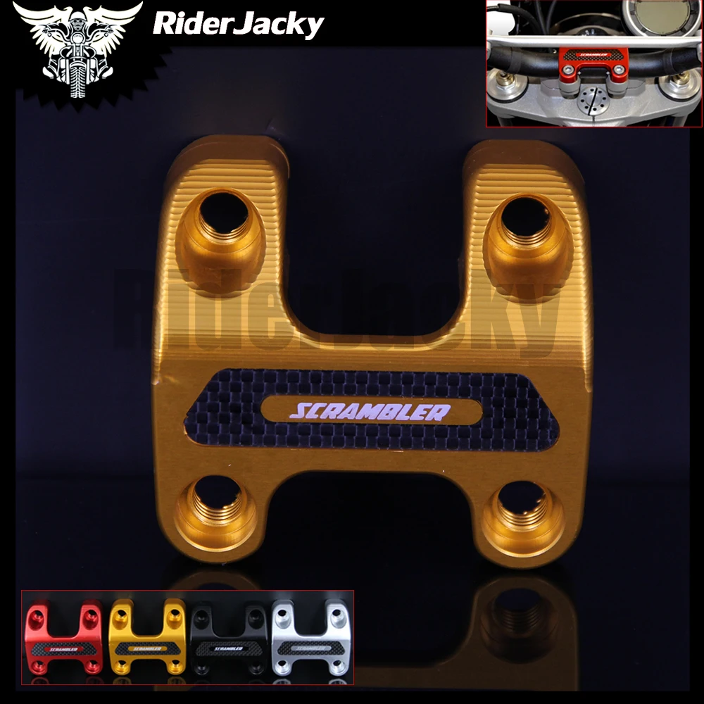 

RiderJacky D28MM CNC-Machined Motorcycle HANDLEBAR CLAMP For Ducati SCRAMBLER MACH 2.0 800 2018