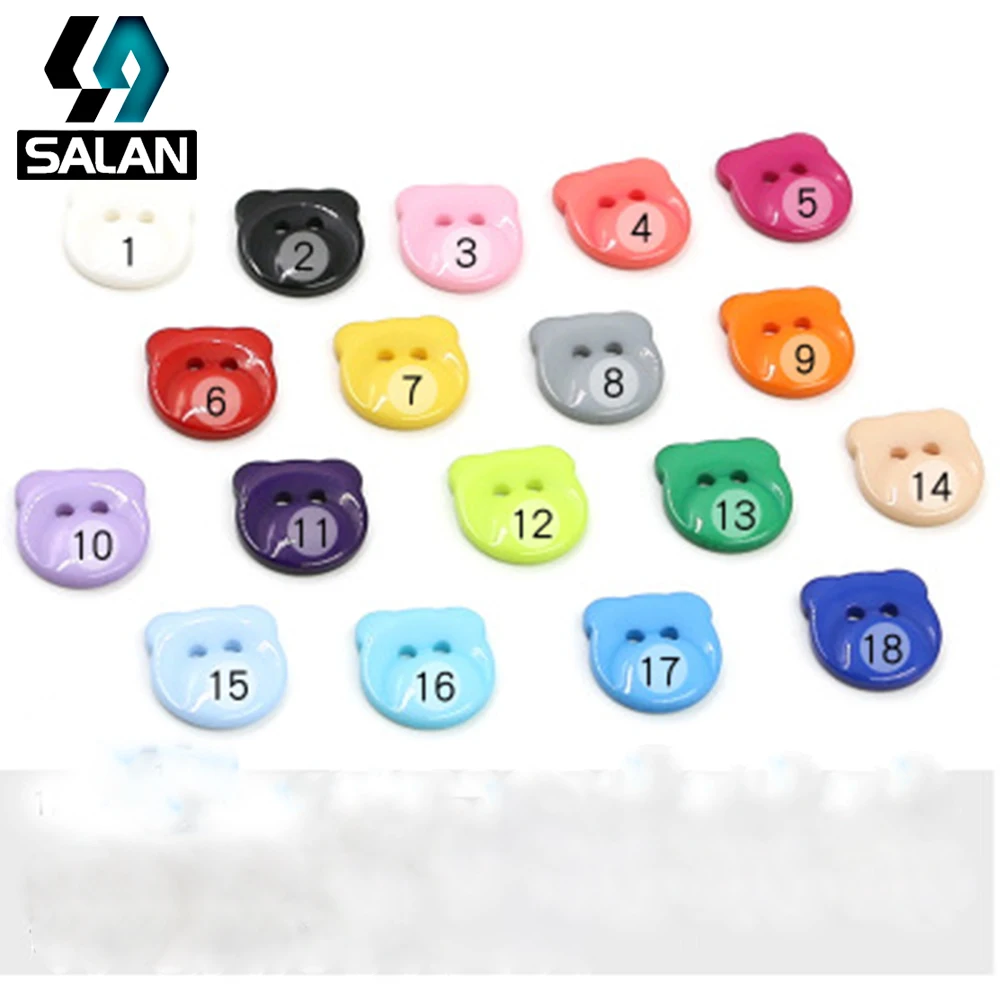 

Resin color button panda head button children shirt button cartoon clothing accessories resin DIY button spot wholesale