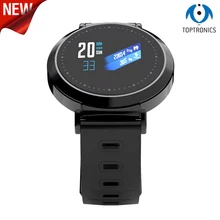 Большой цветной экран умный Браслет спортивный Браслет фитнес-трекер монитор сердечного ритма вызов/SMS/приложение напоминание SmartBand для спорта