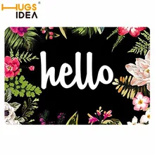 HUGSIDEA дверные коврики для входной двери характер красочные слова Привет коврики с узором гостиная пыленепроницаемые коврики домашний декор