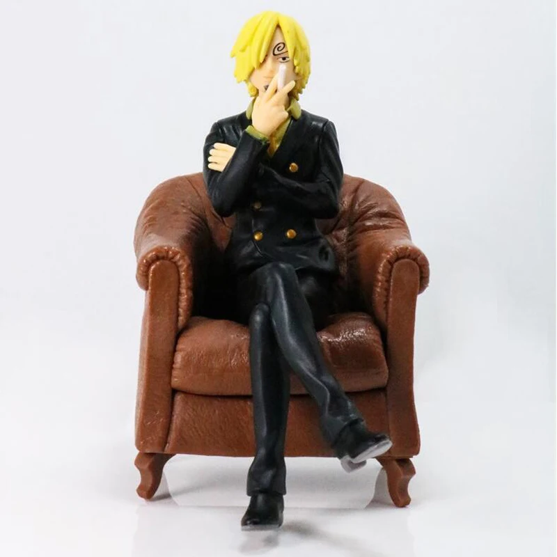 

Vinsmoke Sanji & Roronoa Zoro model figure anime One Piece 15cm collection sofa version sitting with box F7023