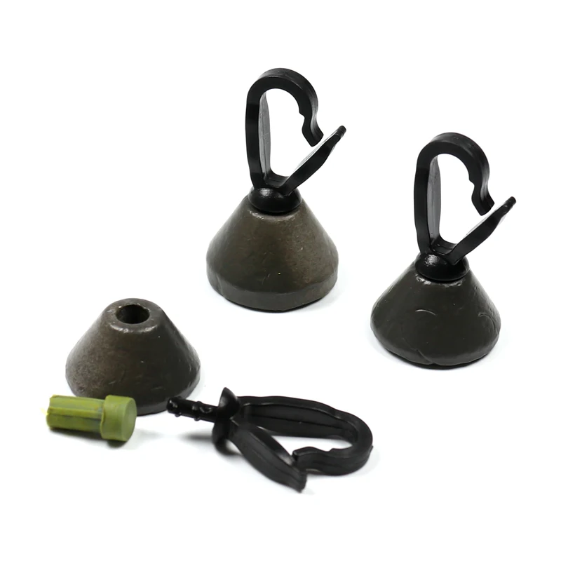 

Bimoo 1 Piece 30g 40g Carp Fishing Backleads Downrigger Back Lead Sinker Weight 1OZ 1.5oz
