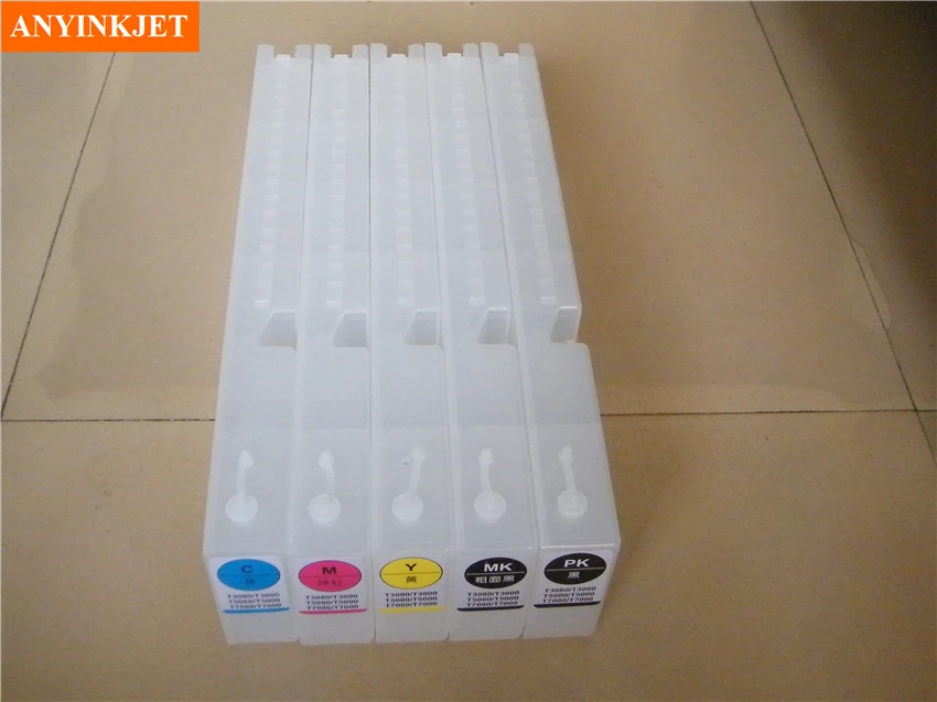 

T3070 refillable cartridge with permanent chip auto reset chip for Ep Surecolor T3070 T5070 T7070 printer