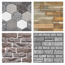 Luxury Stone Brick wall 30*30CM PVC Wallpaper papel de parede 3D Living Room Background Wall Decor Art Wall Paper 3d brick wall stone wallpaper modern vintage living room tv sofa background wall covering gray brick wall papers papel de parede