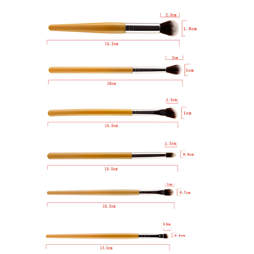 Набор кистей для макияжа 6 шт.|makeup brush set|brush set6pcs makeup sets |