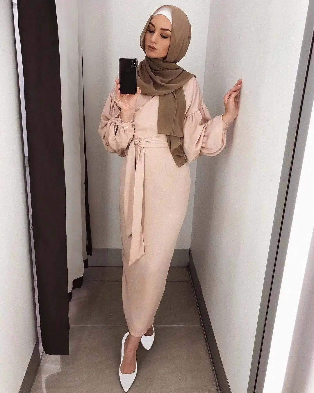 Кафтан абайя платье из Дубая Арабский исламский, мусульманский платье хиджаб Катара ОАЭ Оман Восточный халат из марокена Абая для женщин турецкий ислам ic одежда