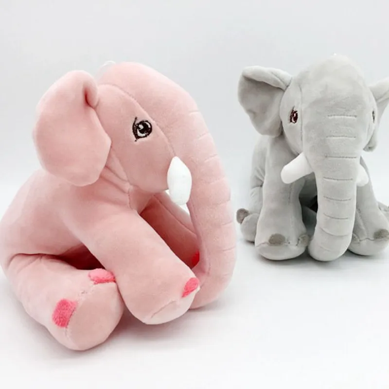 large plush elephant sleeping pillow