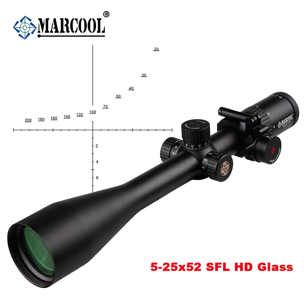 MARCOOL 5 25X52 SFL HD Glasses Tactical Airsoft Sports Viewfinder