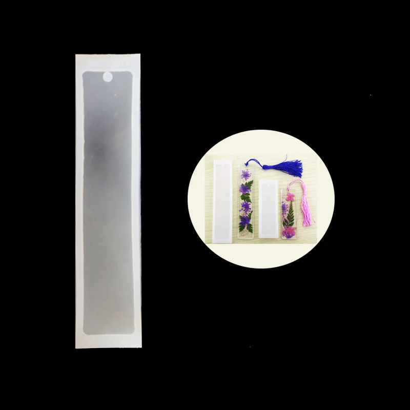 1PCS Craft DIY Transparent UV Resin Liquid Silicone Mold Rectangle Bookmarks Resin Molds For DIY Pendant Charms Making Jewelry 1PCS Craft DIY Transparent UV Resin Liquid Silicone Mold Rectangle Bookmarks Resin Molds For DIY Pendant Charms Making Jewelry