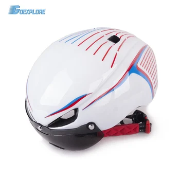

Goexplore Cycling Light Helmet with Anti-UV Glasses Bike Gear Ultralight Integrally-molded Road MTB bicycle Helmet For Adult