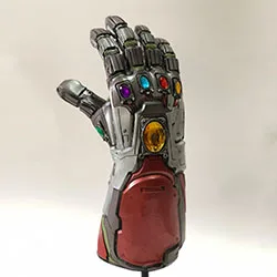 Мстители 4 Endgame Железный человек Бесконечность Gauntlet Халк Косплей рука танос латексные перчатки руки маска Marvel супергерой оружие реквизит для вечерние - Цвет: Iron Man Gloves