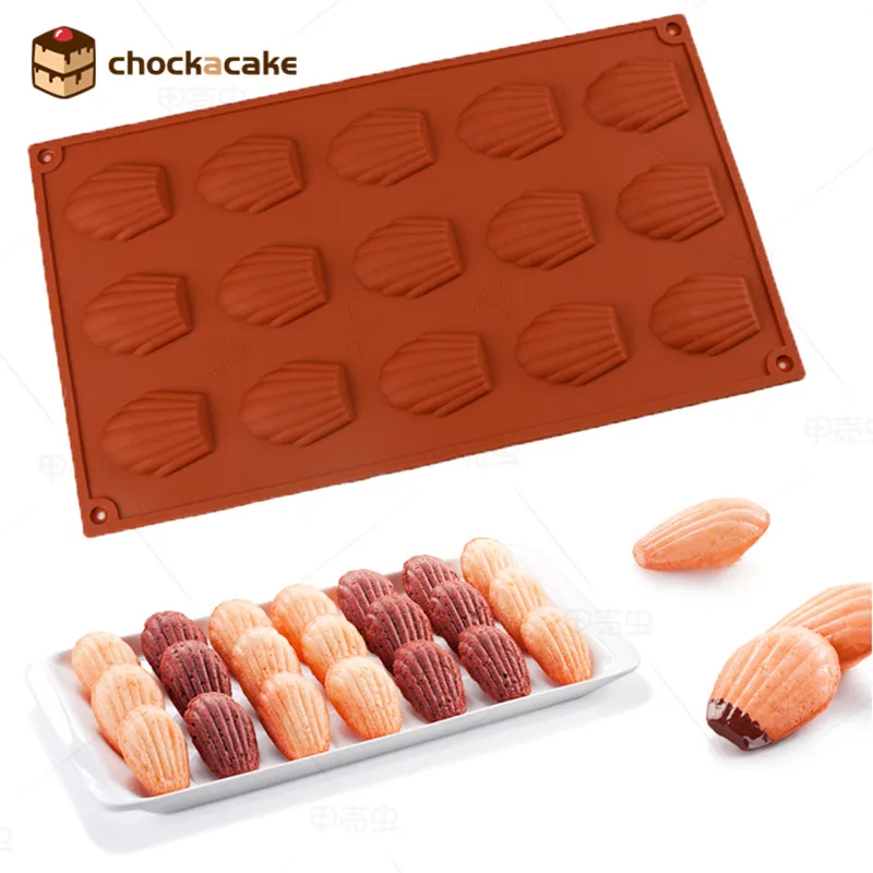 

Madeleine mold /DIY Shell Shaped Silicone Cake Mold /Silicone Chocolate/Kids Christmas bakeware Cake Decorating Tools