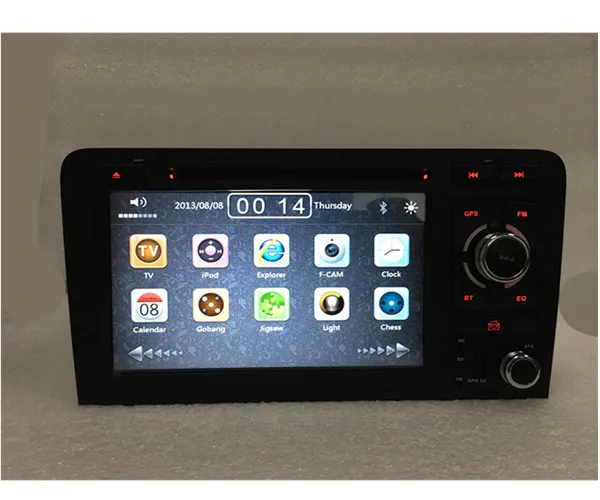 Perfect Wholesale! car radio navigation DVD gps Player for Audi  A3  S3  2004-2008 Car radio Stereo With BT Ipod Steering wheel 4