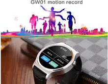 Ulefone gw01 smart watch bluetooth 4,0 smartwatch pulsmesser für Android 4.3 iOS 7 IPS Runde Bildschirm Leben Wasser beständig