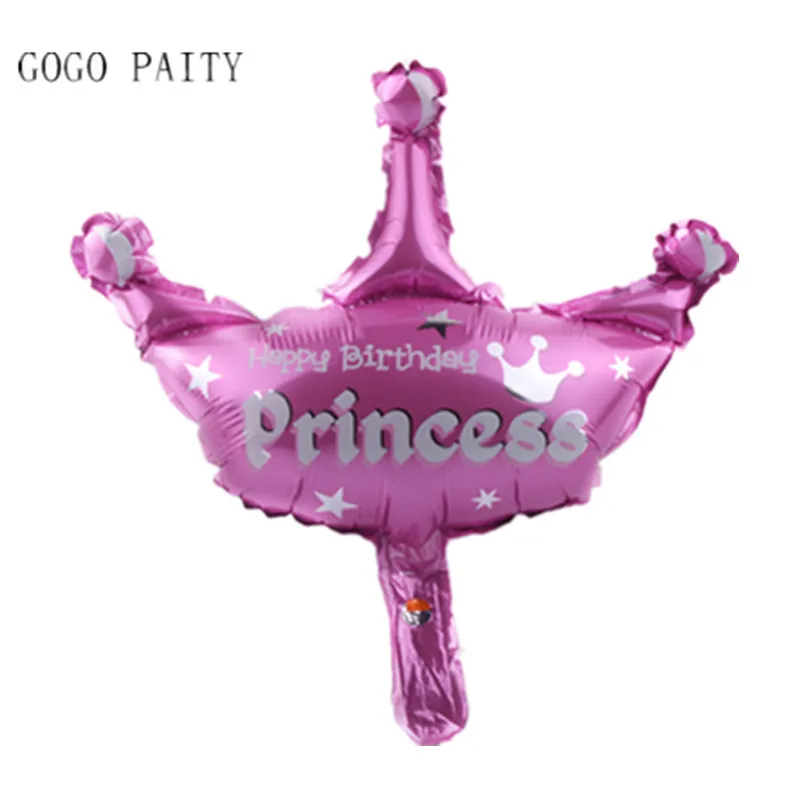 

GOGO PAITY Free Shipping New Crown aluminum foil balloon wedding banquet baby birthday party decoration balloon
