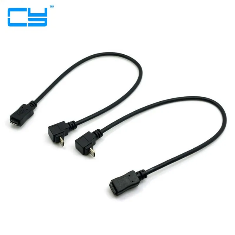 

Удлинительный кабель Micro USB 2,0, 90 градусов, штекер-гнездо, 0,2 м, 20 см